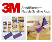 3M SandBlaster� Flexible Sanding Pads